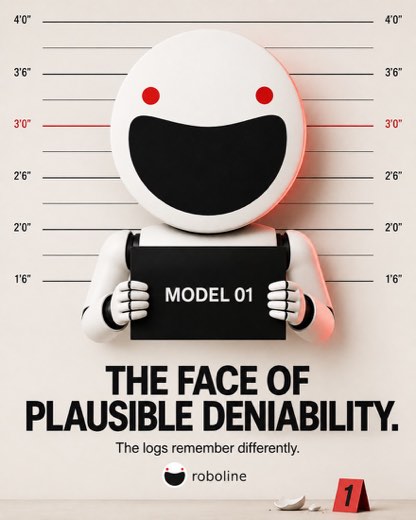 The face of plausible deniability.