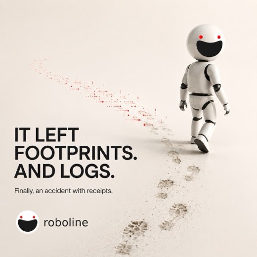 It left footprints. And logs.