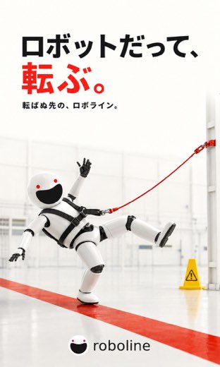 ロボットだって、転ぶ。