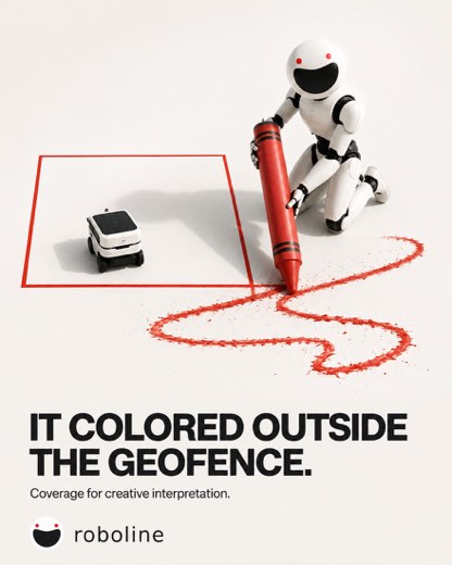 It coloured outside the geofence.