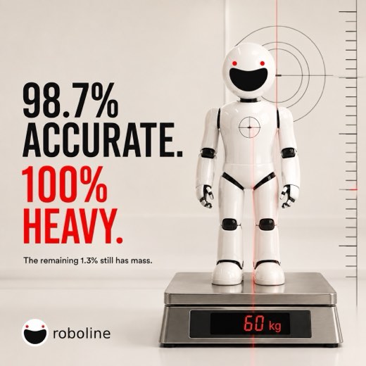 98.7% accurate. 100% heavy.